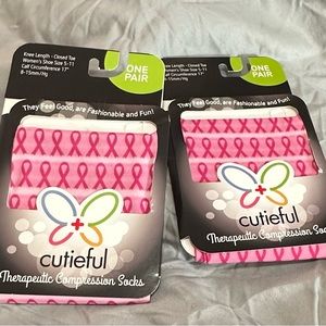 Special edition breast cancer awareness compression stockings